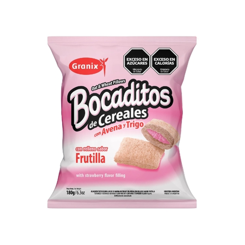 Bocaditos Rellenos De Frutilla - Granix - Bolsa De 1 Kg - Fraccionada