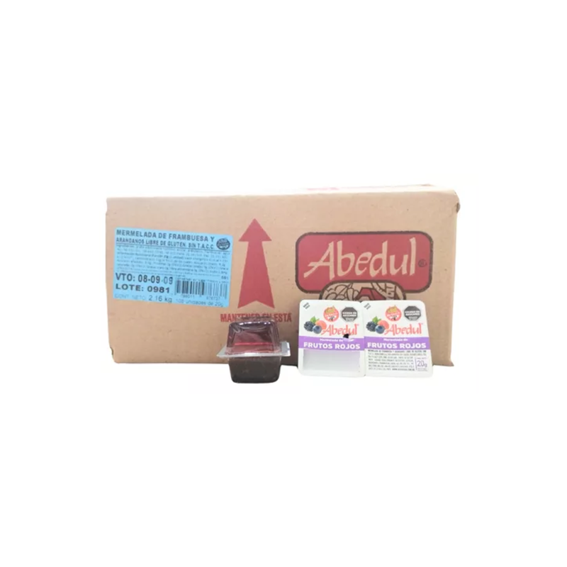 Mermelada De Frutos Rojos - Abedul - (( Caja X 108 Blister X 20 Grs ))