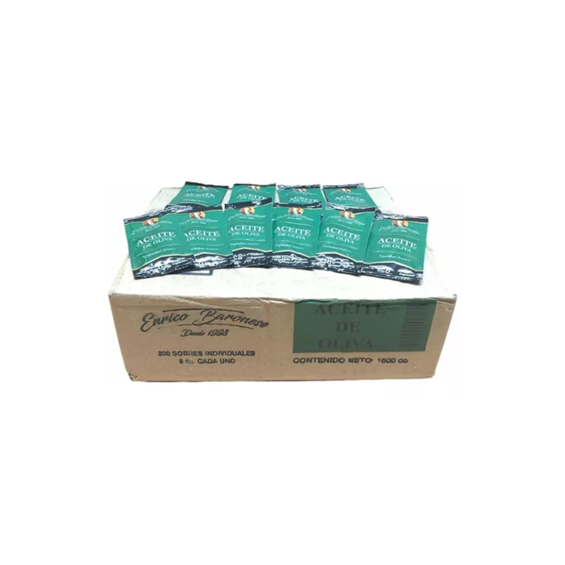 Aceite De Oliva -Individual X 8Cc X 200Unid. - Enrico Baronese