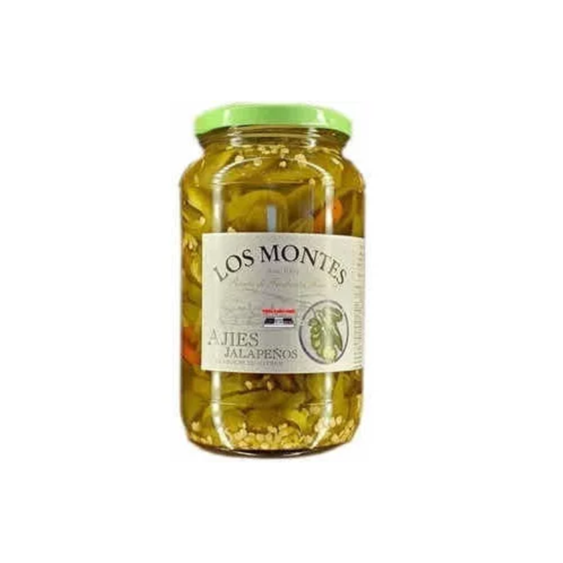 Jalapeños - Los Montes - Frasco Vidrio 660 Cc.