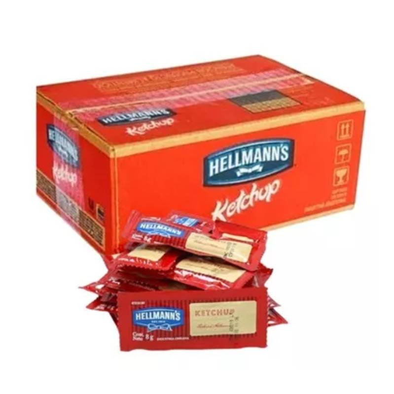 Ketchup Hellmann`s 196 X 8 Grs Sobrecitos