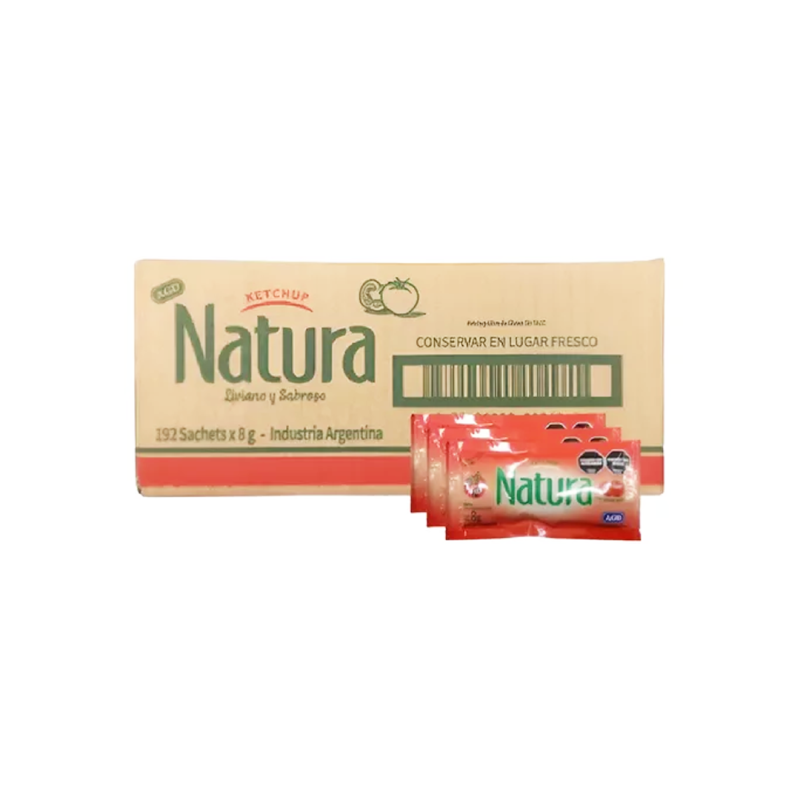 Ketchup Natura - Caja 192 Sobrecitos X 8 Grs