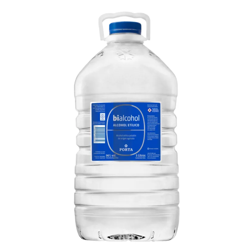 Bialcohol 96º Alimenticio - Bidon X 5 Lts