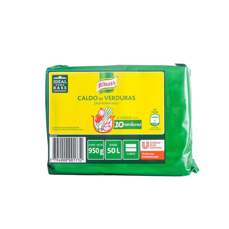 Caldo Verdura Cubo Knorr X 950 Grs