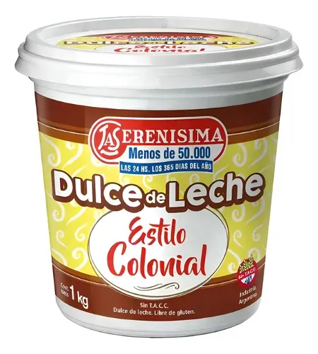 Dulce De Leche Colonial X 1 Kg - La Serenisima
