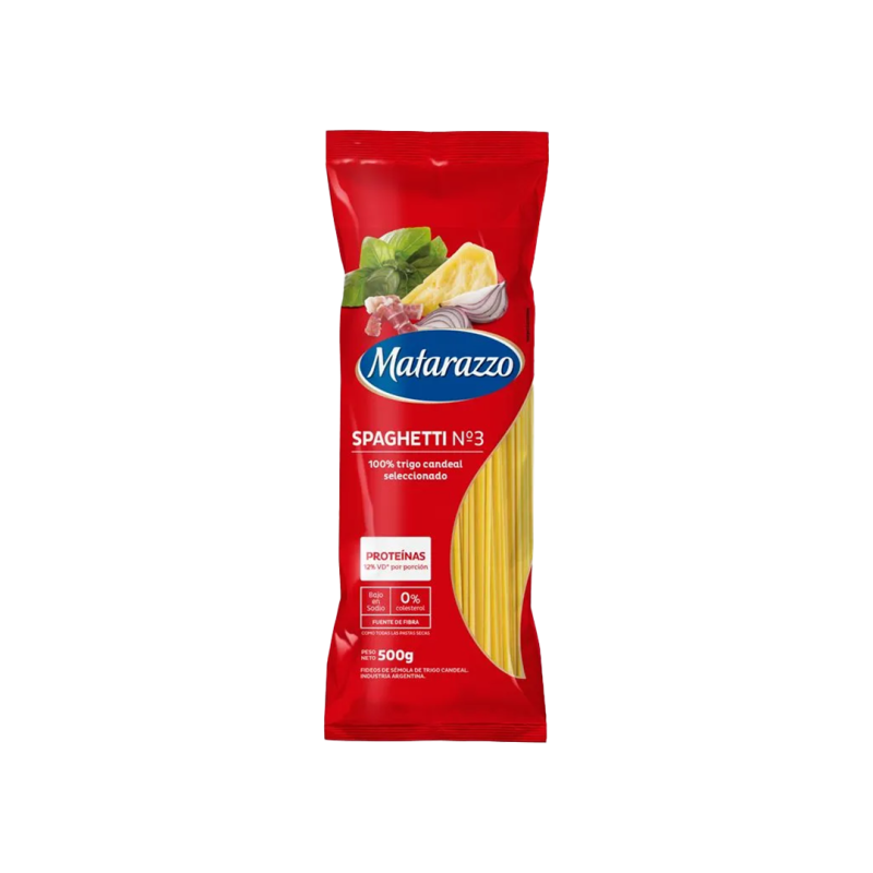 Fideos Spaghetti - Matarazzo - Paquete 500 Gr.