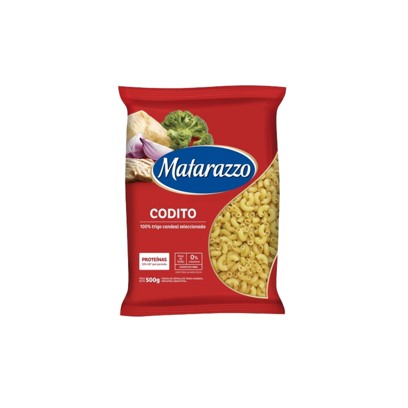 Fideos Coditos - Matarazzo - Paquete 500 Gr.