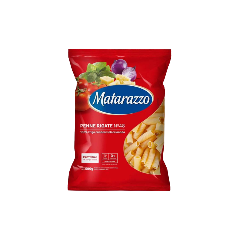 Fideos Penne Rig - Matarazzo - Paquete 500 Gr.