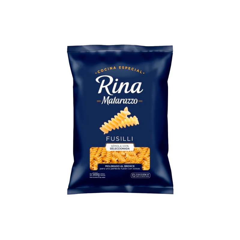 Fideos Rina Fusilli - Matarazzo - Paquete 500 Gr.