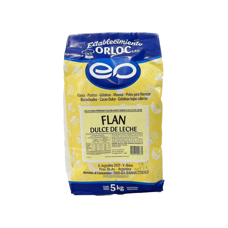 Flan Dulce De Leche X 5 Kgs - Orloc
