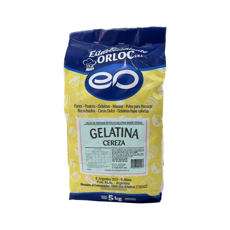 Gelatina Cereza X 5 Kgs - Orloc