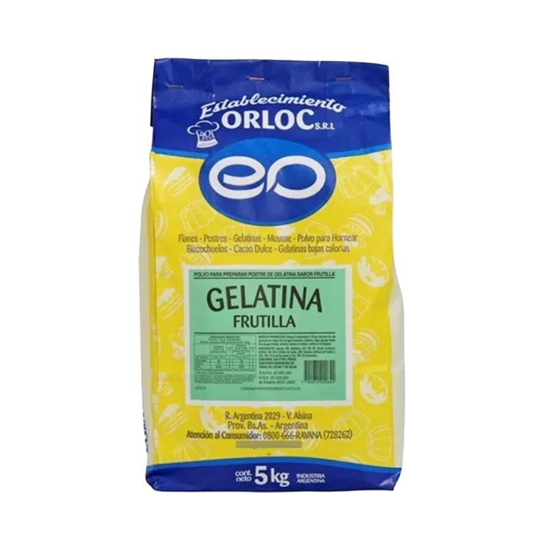 Gelatina Frutilla X 5 Kgs - Orloc