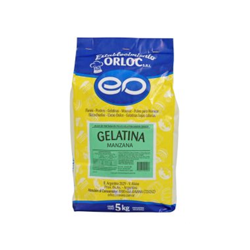 Gelatina Manzan X 5 Kgs - Orloc