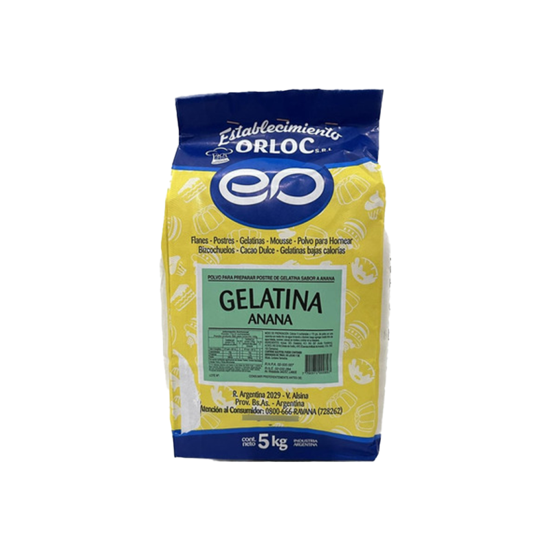 Gelatina Anana X 5 Kg - Orloc