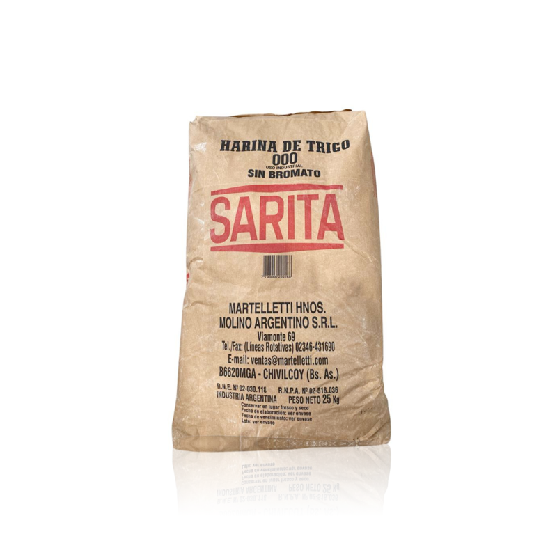 Harina Sarita 000 - Bolsa De 25 Kg.