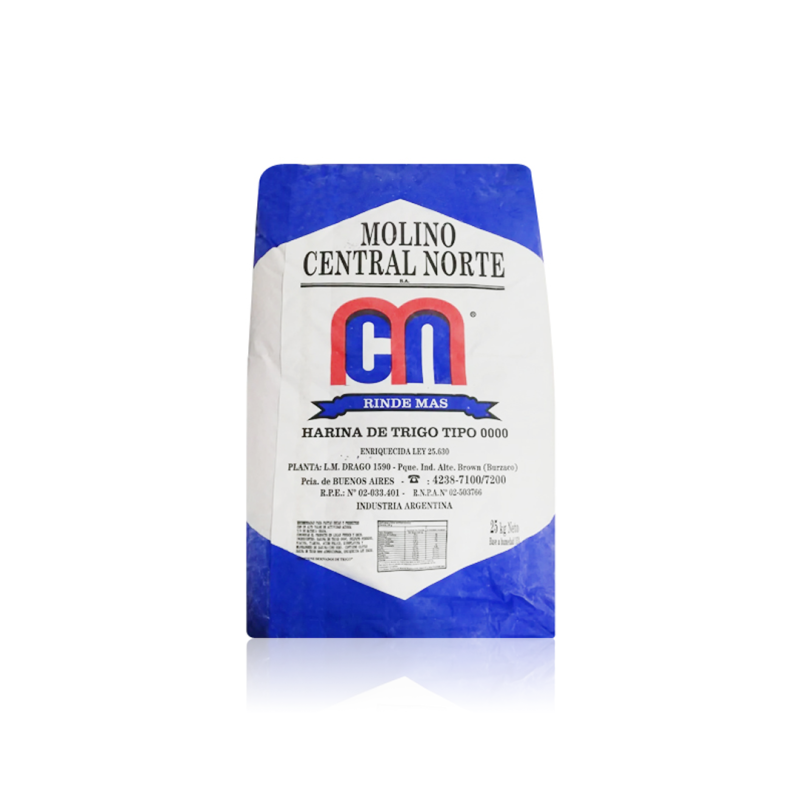 Harina Central Norte 0000 - Bolsa De 25 Kg.