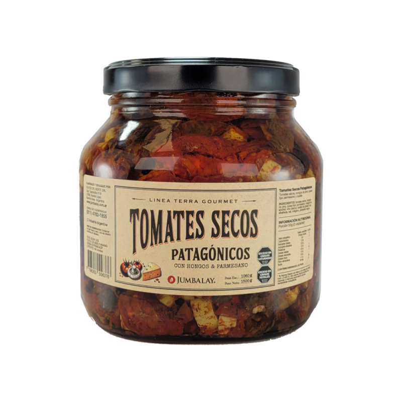 Tomates Secos Patagonicos (Hongos Y Parmesano) - Jumbalay - Frasco X 1,5 Kg.