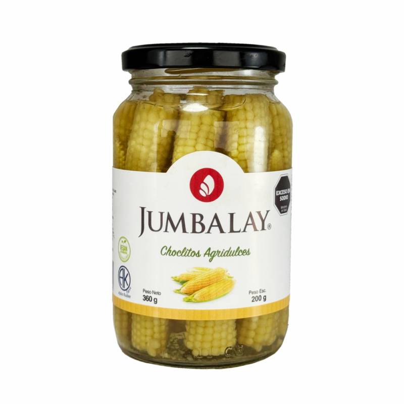 Choclitos Agridulces - Jumbalay - Frasco 360 G (200 G Esc)