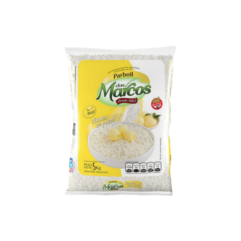 Arroz Parboil - Don Marcos - Bolsa 5 Kg