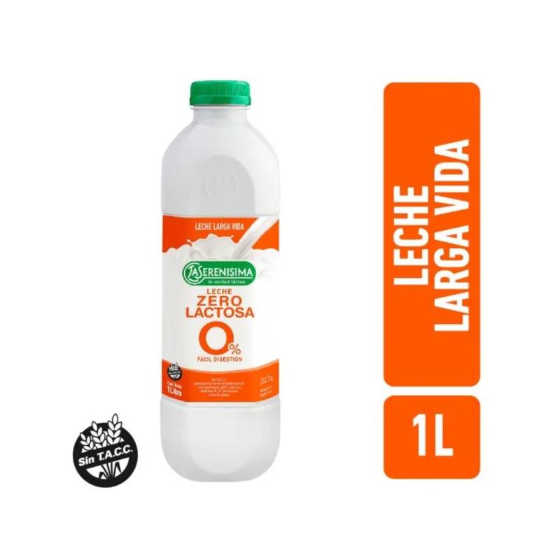 Leche Zero 0% Lactosa X 1 Lt - La Serenisima (Pack X 6 Unid)
