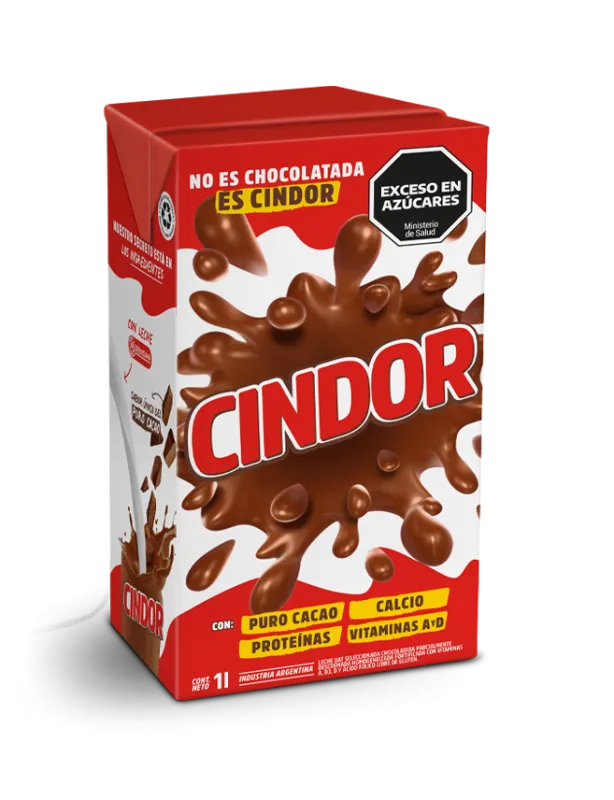 Leche Chocolatada ?X 1 Lt - Cindor (Pack X 12 Unid)
