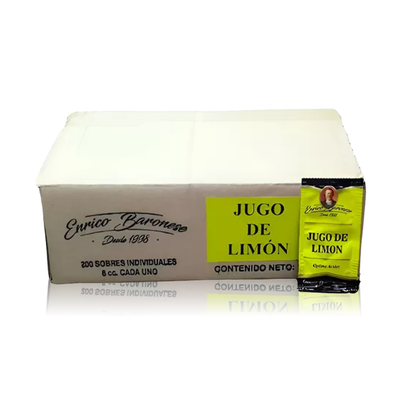 Jugo De Limón - 8Cc X 200 Unid - Enrico Baronese