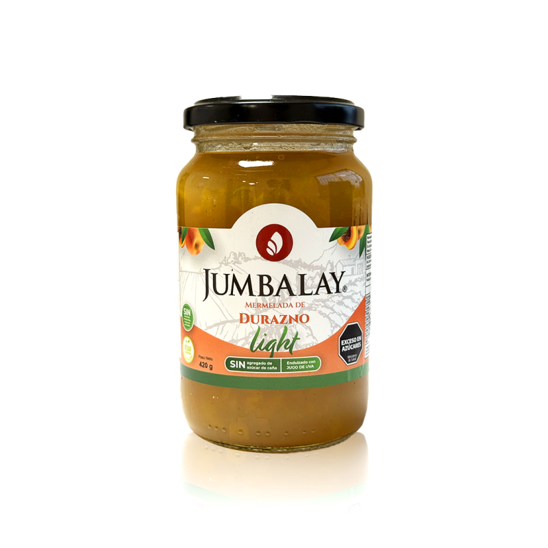 Mermelada De Durazno - Light - Jumbalay - Frasco X 450 G