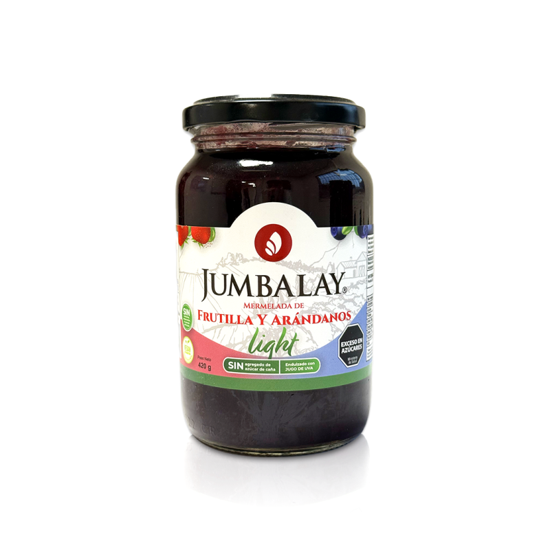 Mermelada De Frutilla Y Arandanos - Light - Jumbalay - Frasco X 450 G