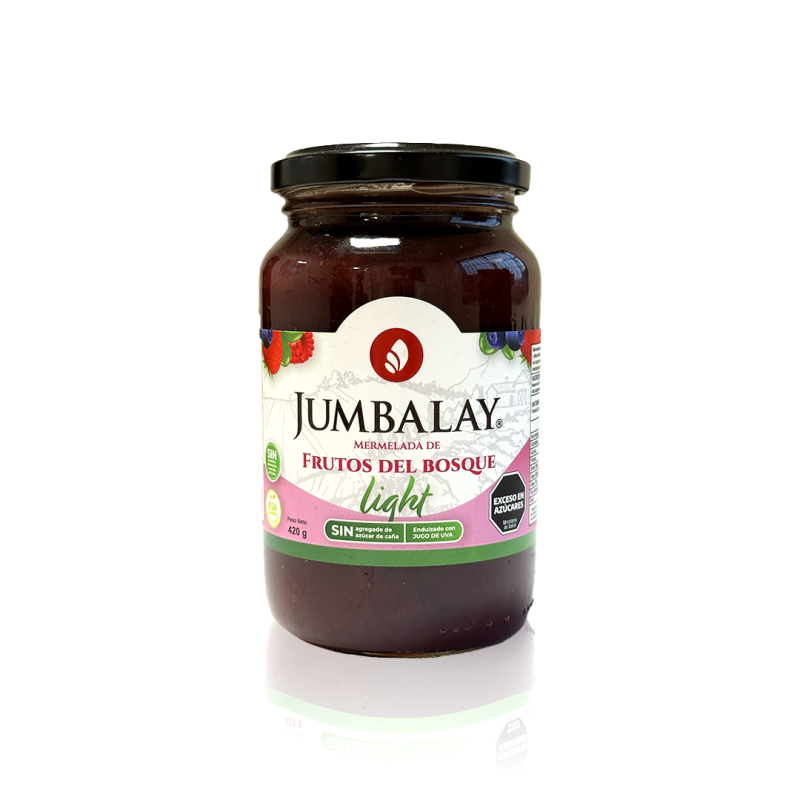 Mermelada De Frutos Del Bosque - Light - Jumbalay - Frasco X 450 G