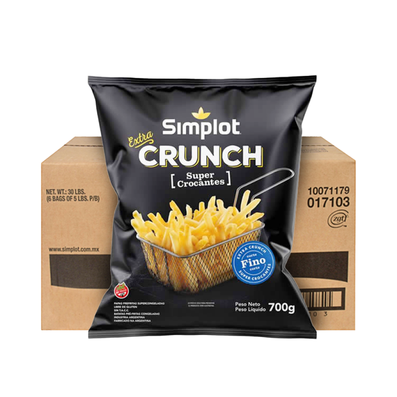 Papa Baston Simplot Extra Crunch Corte Fino (Caja 6 U X 2,5 Kg)