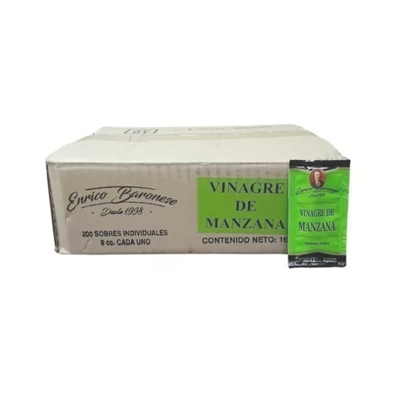 Vinagre De Manzana - 8Cc X 200 Unid - Enrico Baronese