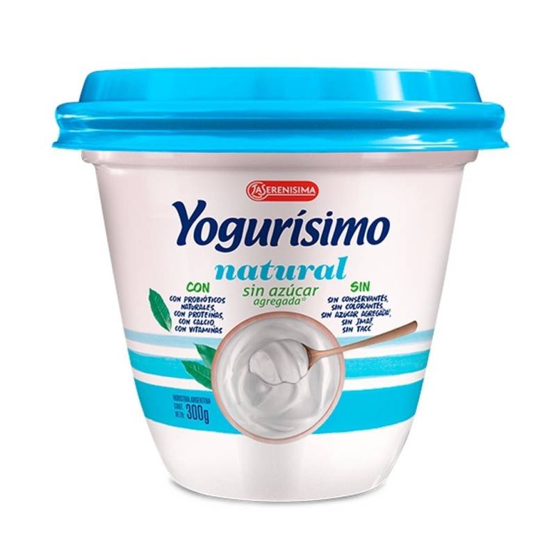 Yogur Natural S/Azucar Yogurisimo X 300 Gr