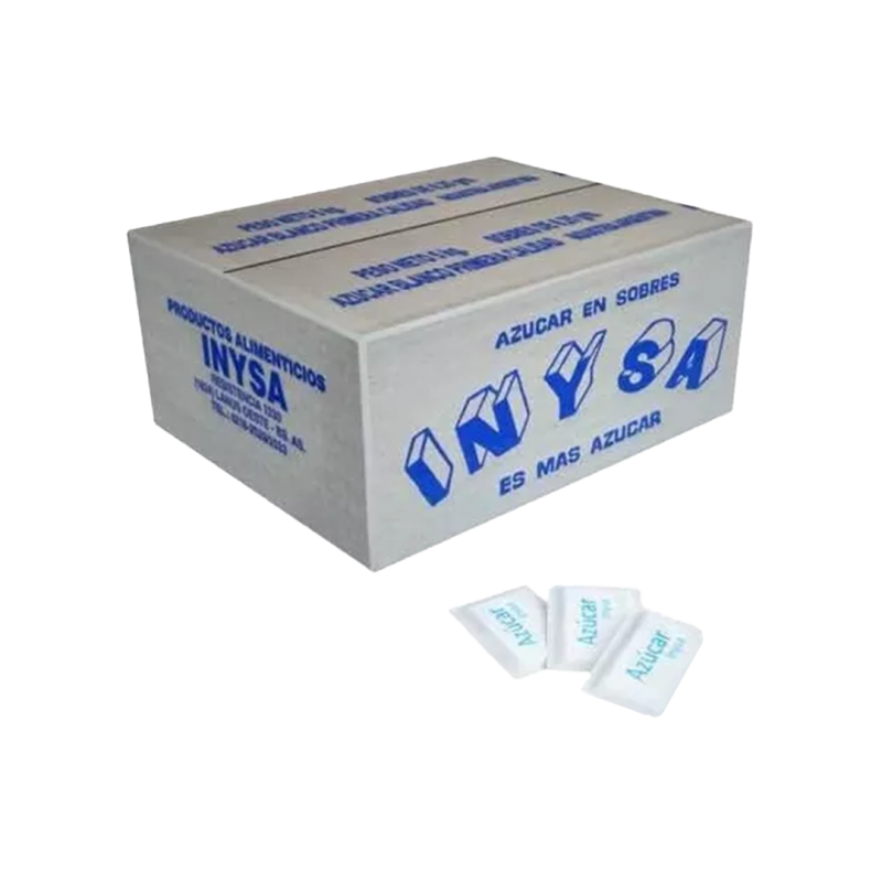 Azucar - Caja De 800 Sobres - Inysa -
