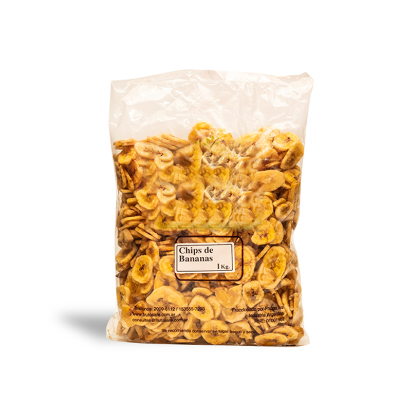 Banana Chips - Bolsa De 1 Kg - Fraccionada