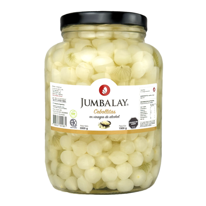 Cebollitas En Vinagre - Frasco Vidrio 2 Kg.