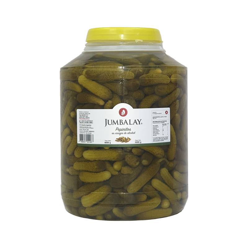 Pepinitos En Vinagre - Bidón 5 Kg.