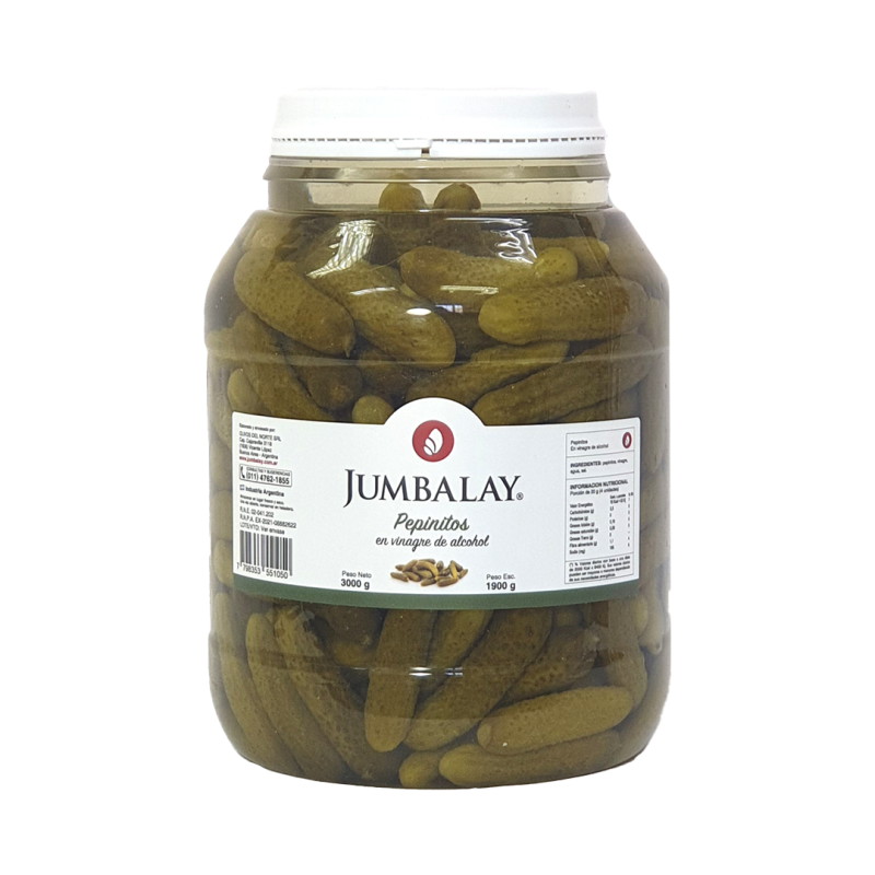 Pepinitos En Vinagre - Bidón 2 Kg.
