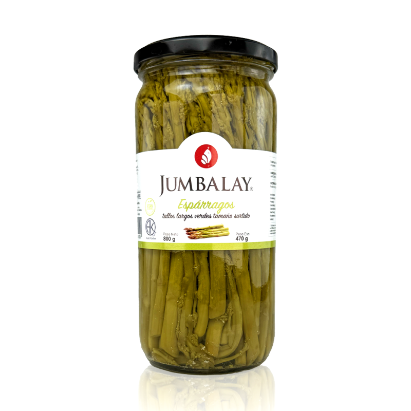 Esparragos Verdes - Frasco 800 Gr - Jumbalay