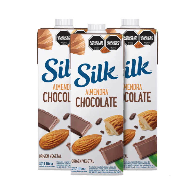 Bebida A Base De Almendras Con Chocolate - Silk (Caja X 12 Unidades)