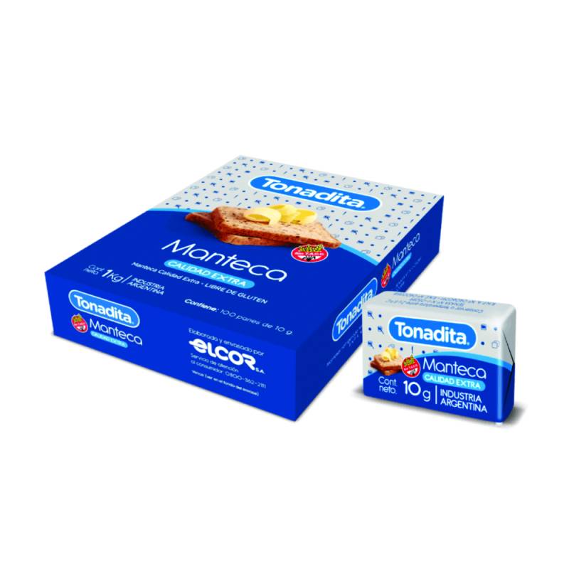 Manteca - Tonadita ((( Caja De 100 Unidades X 10 Grs )))