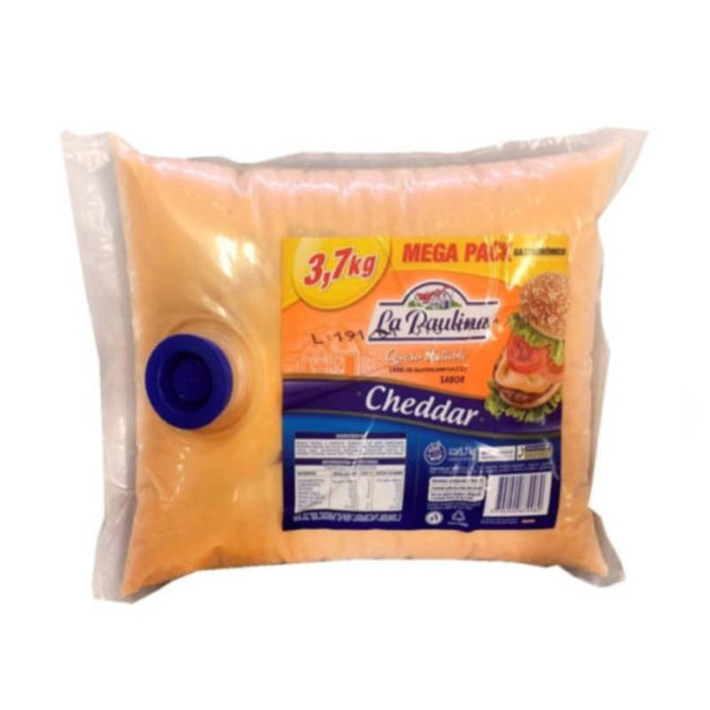 Queso Cheddar Pouch X 3,7 Kg - La Paulina - Precio X Unidad