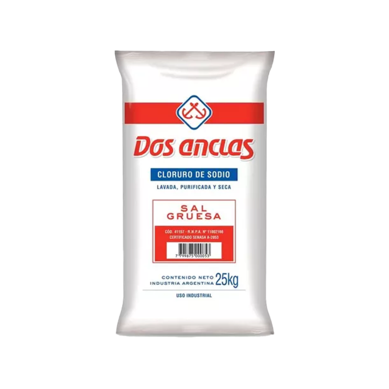 Sal Gruesa - Bolsa 25 Kg - Dos Anclas