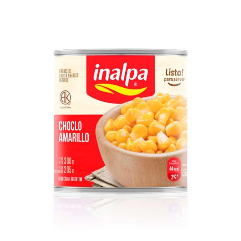 Choclo Grano Entero Amarillo 2950 Grs. - Inalpa