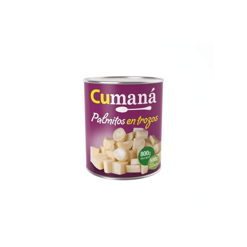 Palmitos Trozos 800 Grs. - Cumana