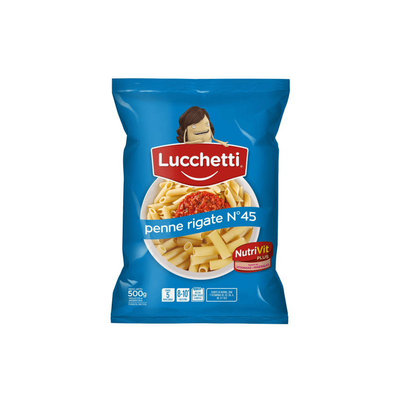 Fideos Penne Rig - Lucchetti - Paquete 500 Gr.