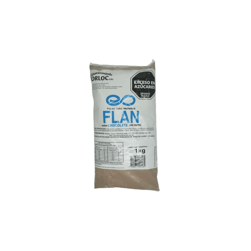 Flan Chocolate X 1 Kg - Orloc