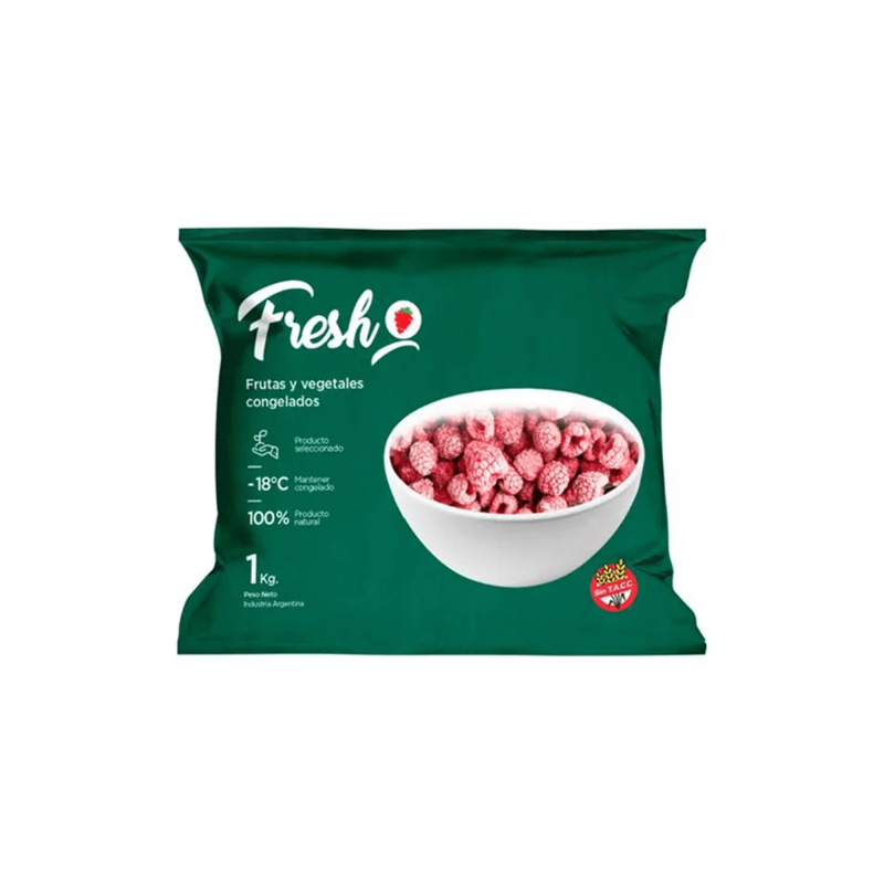 Frambuesas Enteras - Iqf - Fresh - Bolsa X 1 Kg