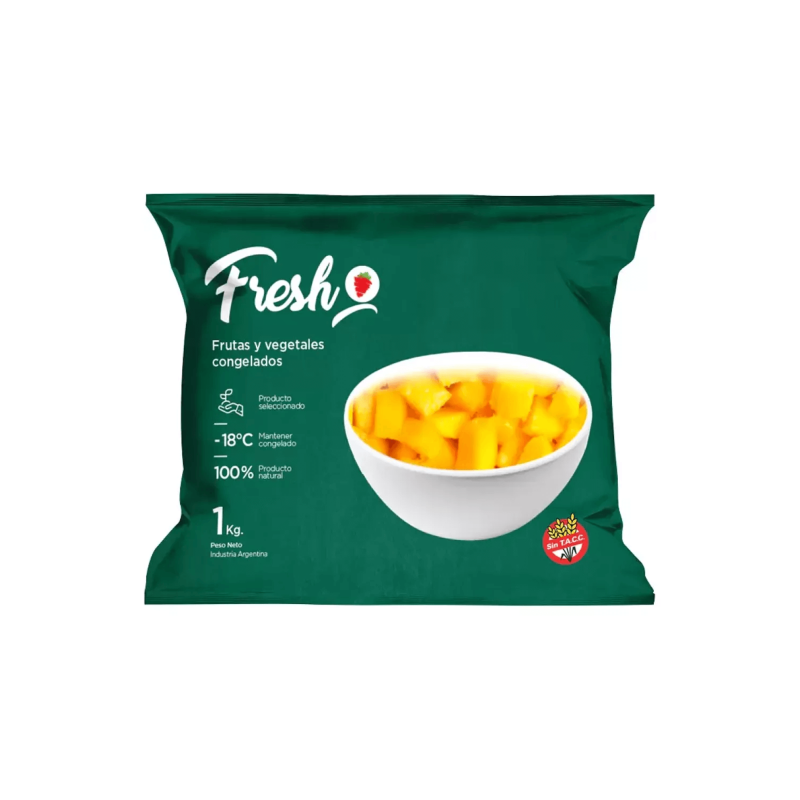 Mango Cubeteado - Iqf - Fresh - Bolsa X 1 Kg