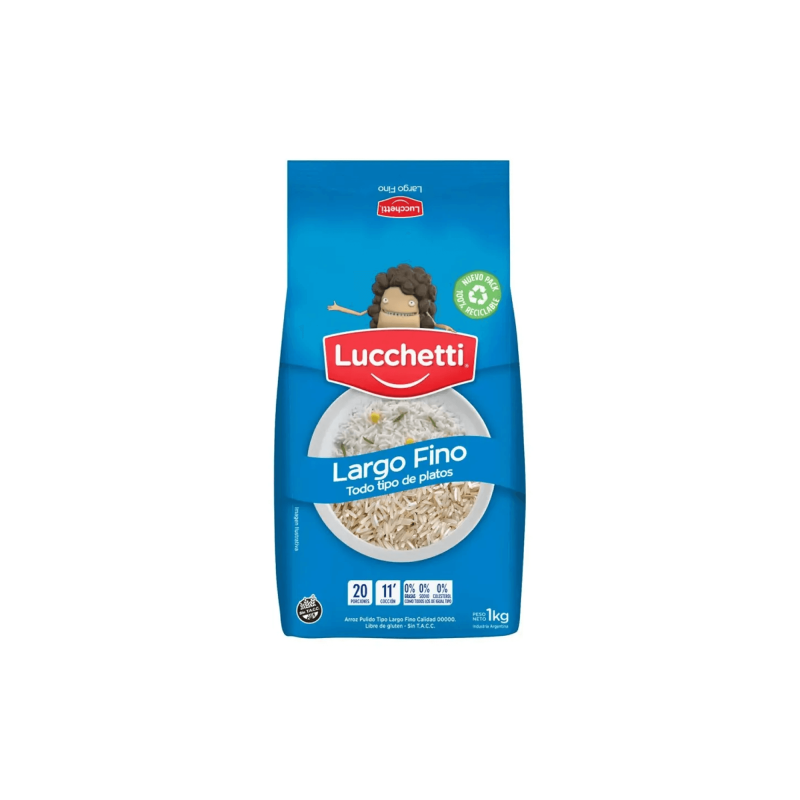 Arroz Largo Fino - Lucchetti - X 1 Kg