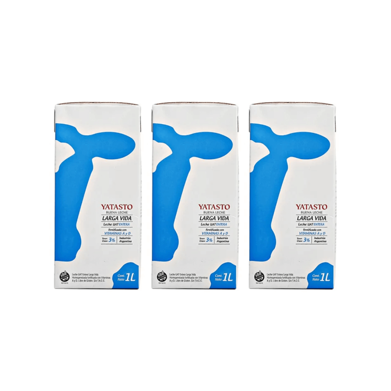 Leche L.v. Entera X 1 Lt - Yatasto (Caja X 12 Unid)